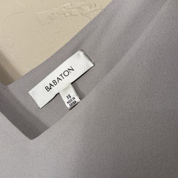 Aritzia Babaton Minimalist V Neck Midi Jeremy Slip dress - Picture 6 of 10